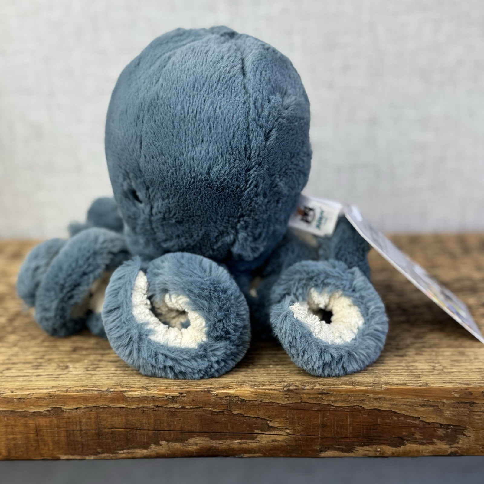 Jellycat Little Storm Octopus - Retired Small Dark Blue/Teal Octopus Soft Toy 8”