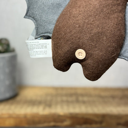 Fuggler Winged Bat - Limited Edition Brown Winged Bat Soft Toy Monster Plush Toy