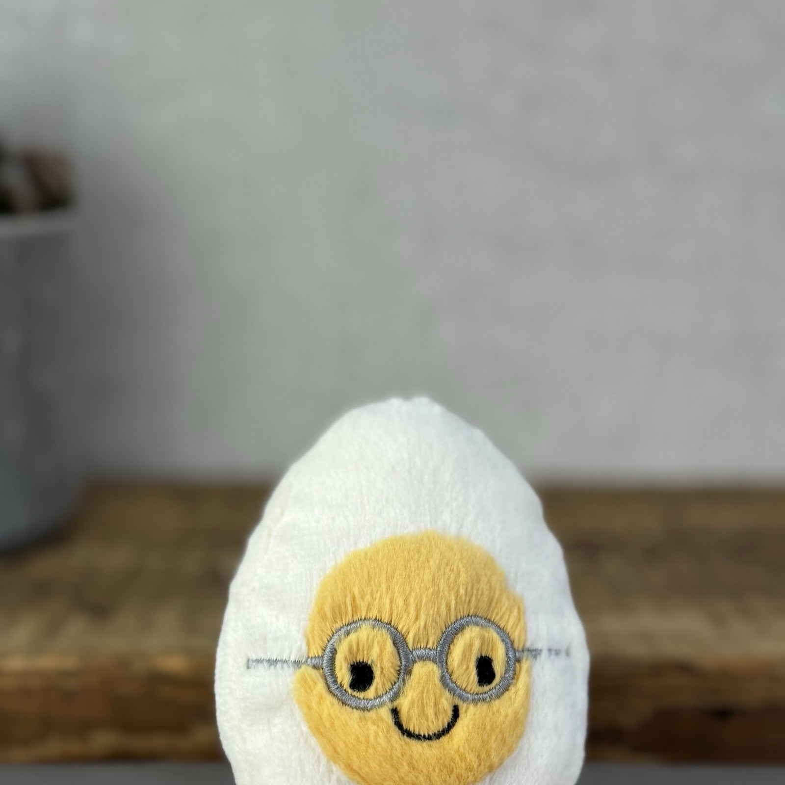 Jellycat Amuseable Geek Egg - Egg In Glasses & Sneakers Soft Toy Mini 5”