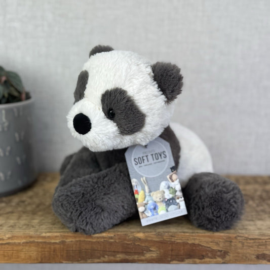 Jellycat Medium Huggady Panda - Floppy Panda Beanie Plush Soft Toy Retired 10"