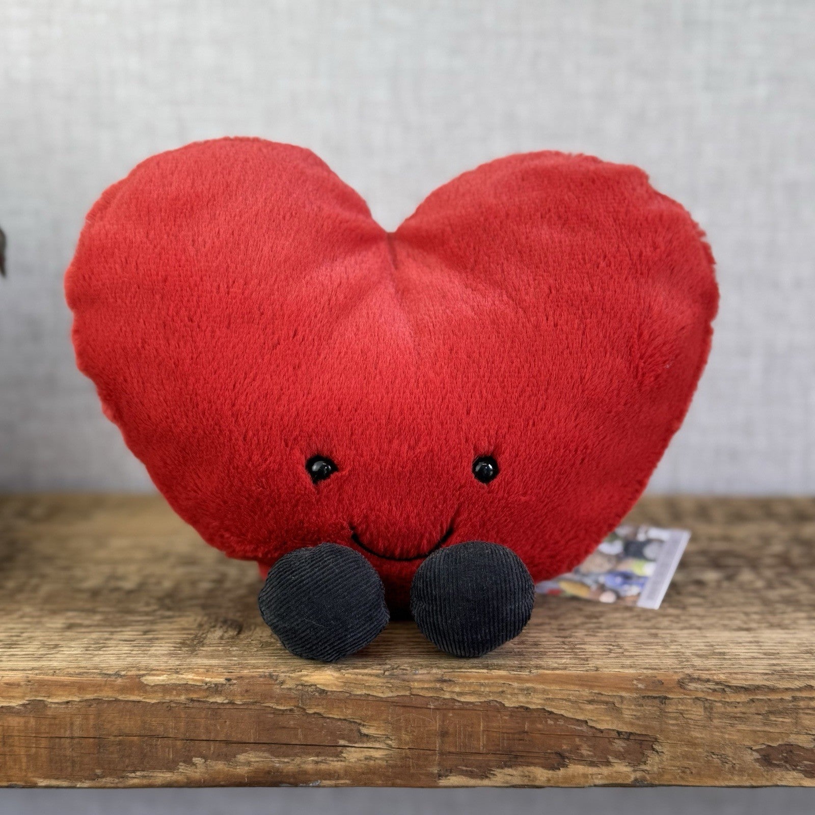 Jellycat Amuseable Red Heart - Larger Heart Beanie Plush Valentine 8"