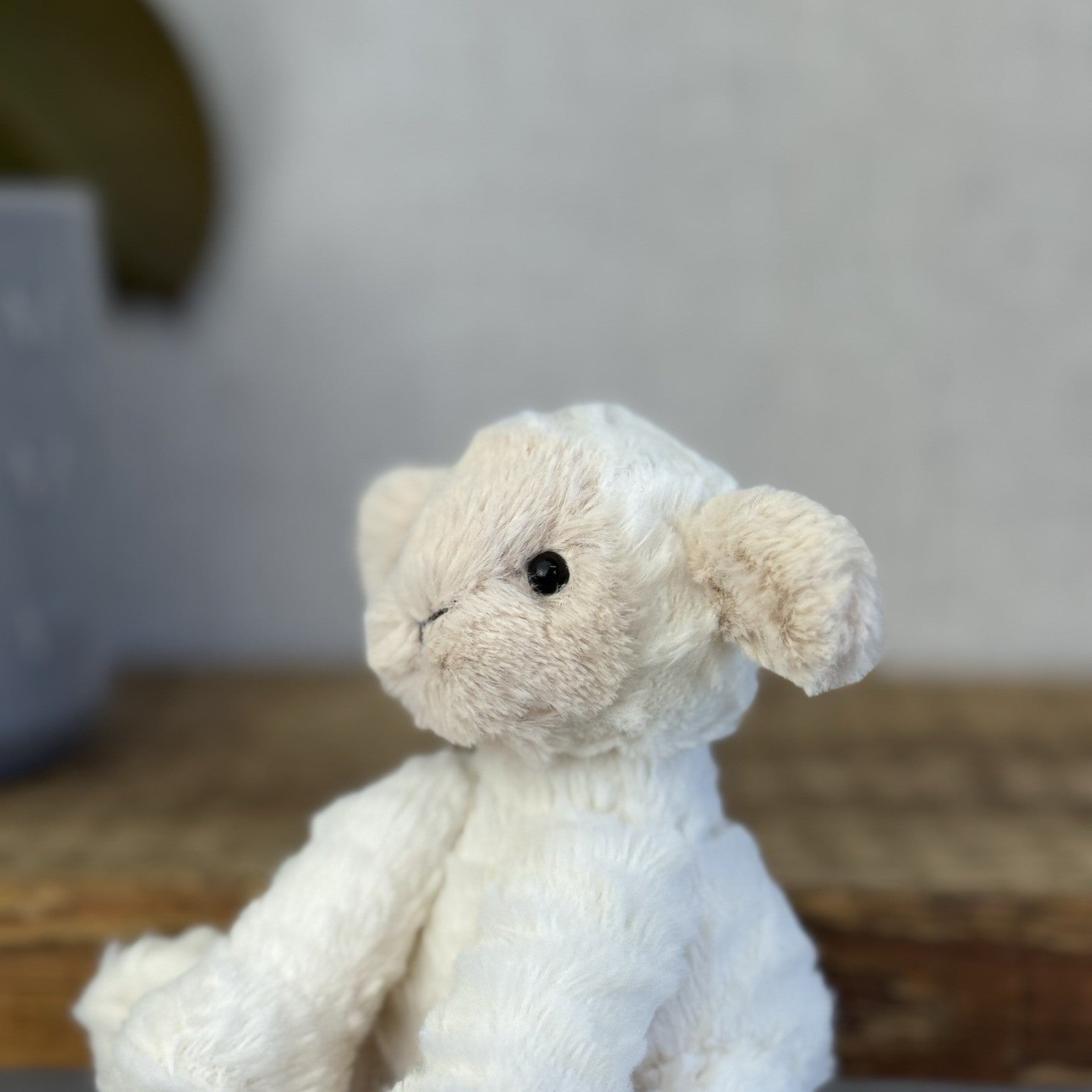 Jellycat Tiny Baby Fuddlewuddle Lamb - Baby Pocket Pal Beanie White Lamb 4” (#1)