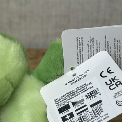 Aurora - Palm Pals Mini Beanbag Plush - Mini Frog Ribbit Plush With Tags