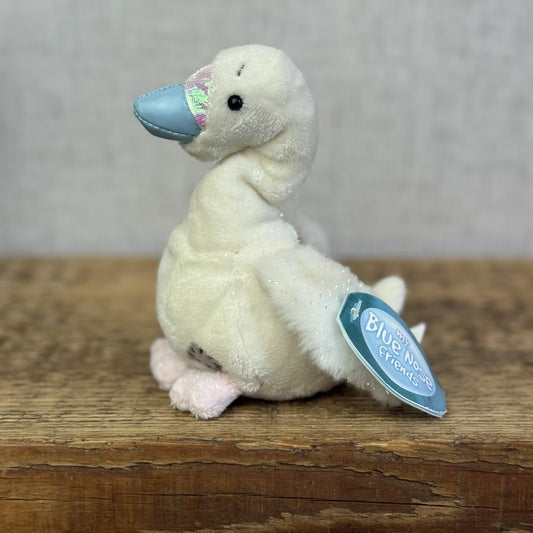 Blue Nose Friends Ripple Swan #92 - Small White/Pink Swan Plush Soft Toy Mini