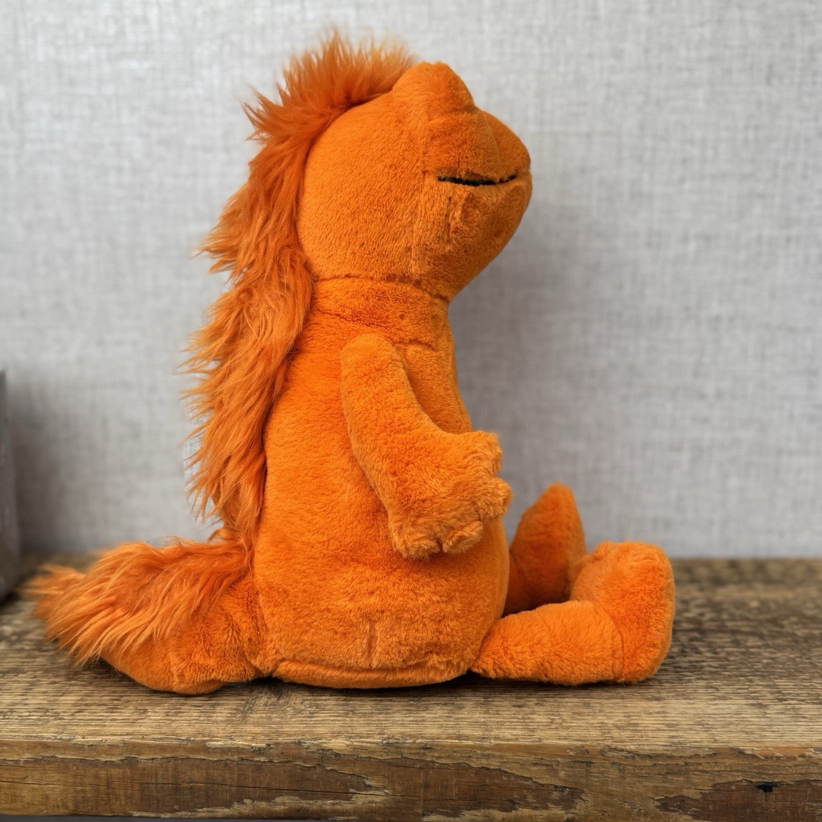 Jellycat Cruz Crested Newt - Bright orange Newt Lizard Reptile Soft Toy 14"