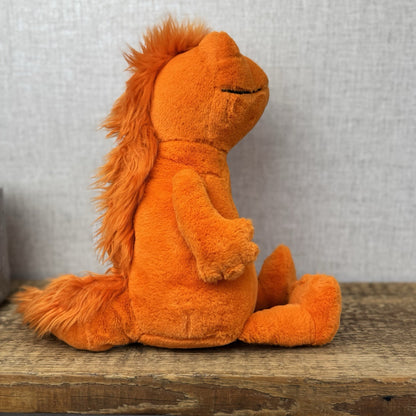 Jellycat Cruz Crested Newt - Bright orange Newt Lizard Reptile Soft Toy 14"