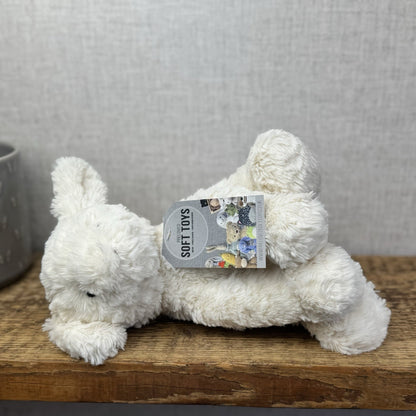 Jellycat Medium Fuddlewuddle Lamb - Old Style All Cream Textured Sitting Sheep 