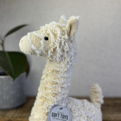 Jellycat Lars Llama - Large Cream Standing Llama Soft Toy Beanie Retired 16”