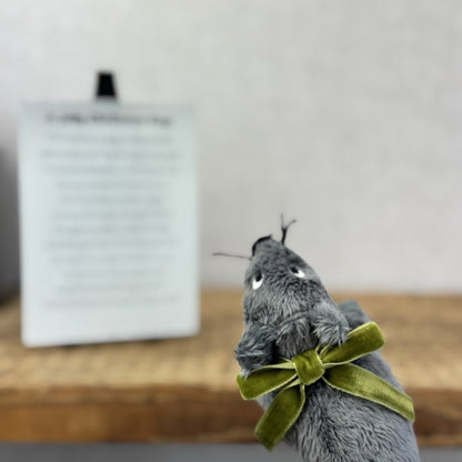 IKEA Gosig Mus Grey Mouse Mini Cute - Christmas Gift Soft Toy Wrapped & Ready