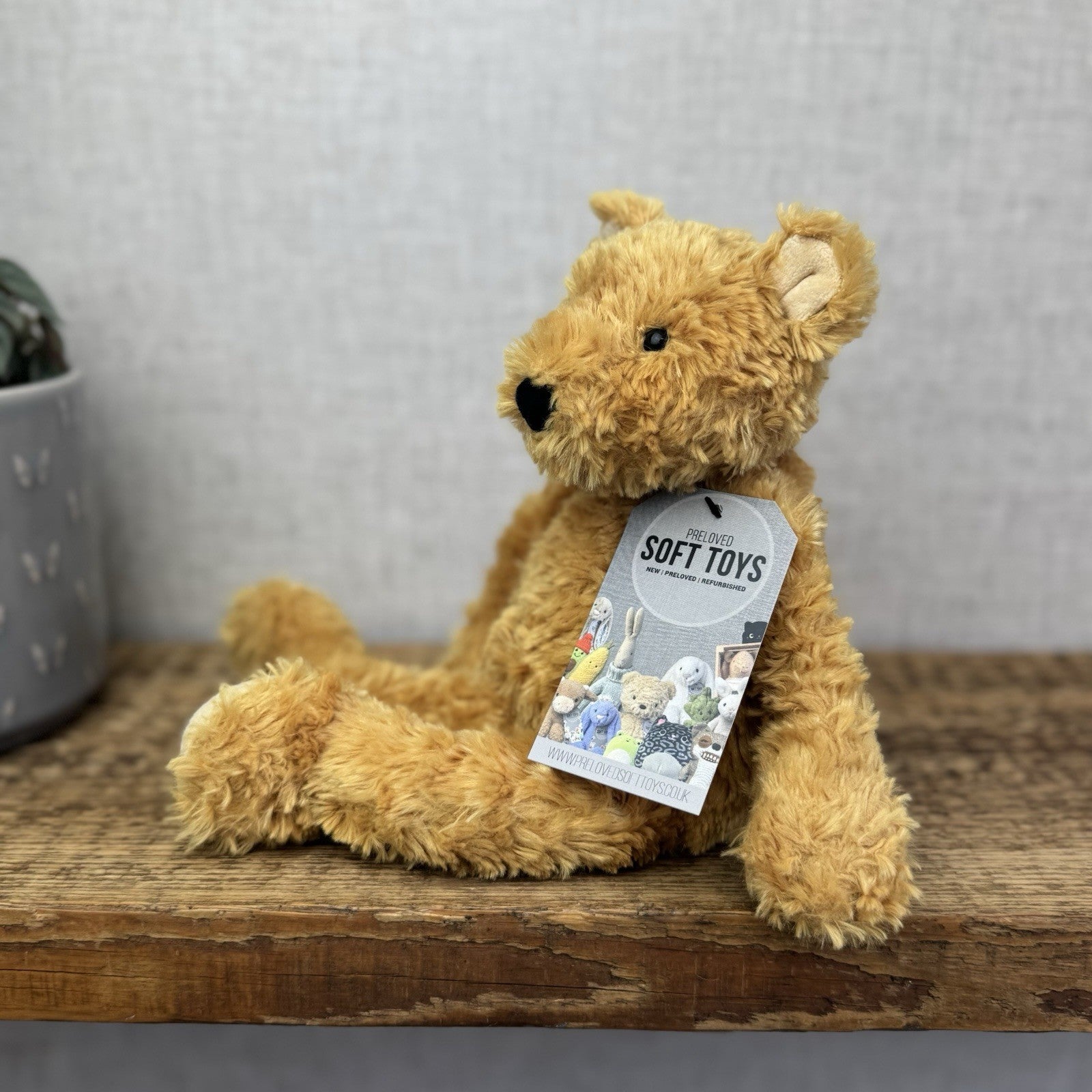 Jellycat Small Pickles Bear - Vintage Jellycat Golden Bear New Without Tags 12"