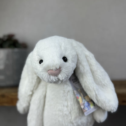 Jellycat The Little White Company White Bashful Bunny White Bunny Retired 12"