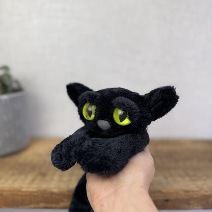 Manhattan Toy Lanky Cats Ziggy - Black Floppy Kitten Soft Toy Without Tag 13”