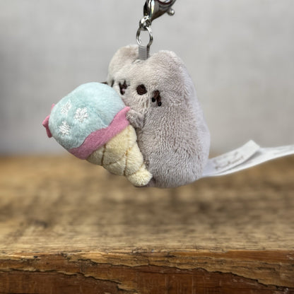 Gund Pusheen Cat Keyring - Celebration Suprise Series 12 Mini Pusheen Clip NWOT 