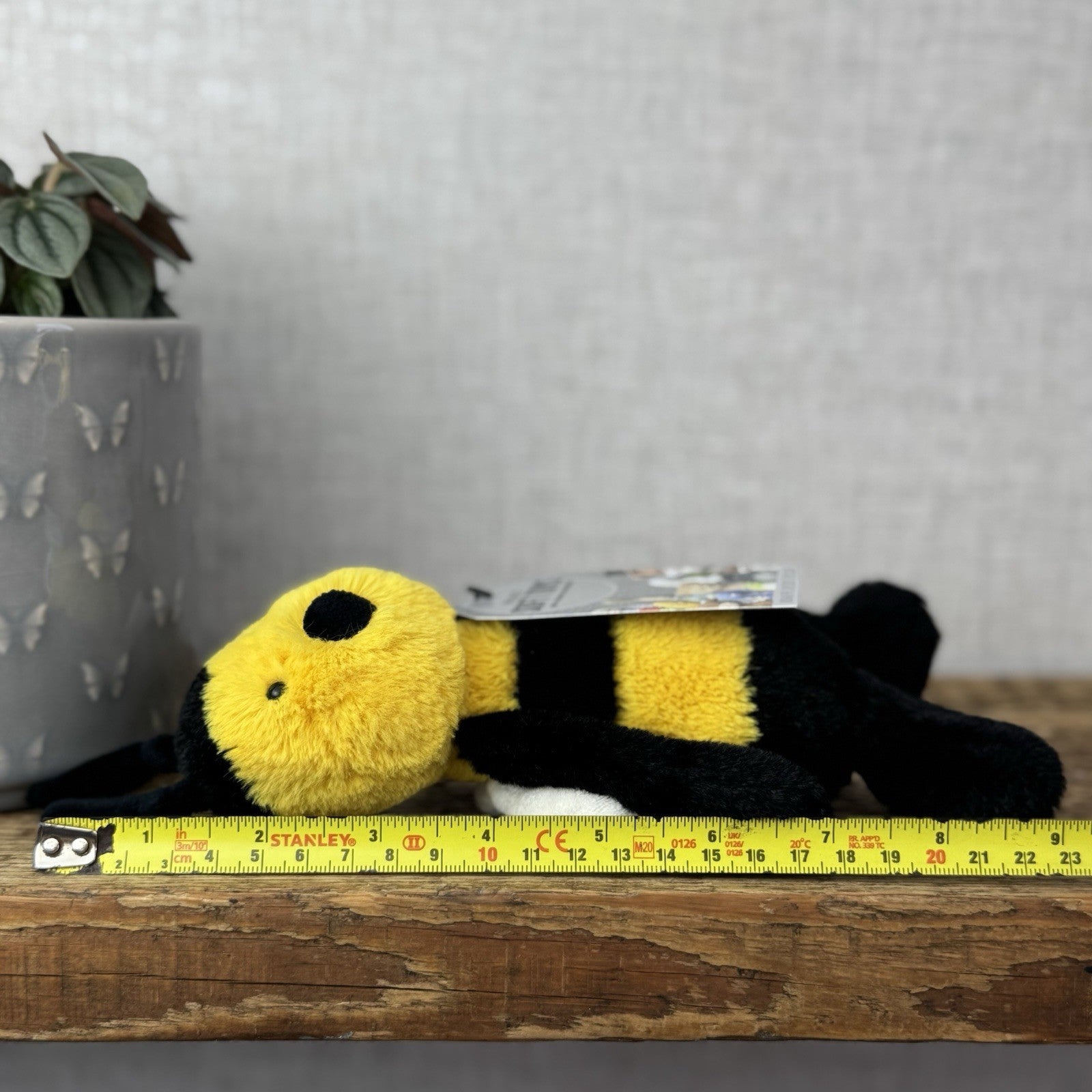 Jellycat Small Bashful Bee - First Edition Fluffy Antennae & Wings Small 8"