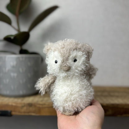 Jellycat Really Little Owl - Tiny Owl Jellycat Soft Toy Beanie Tiny Plush 6"