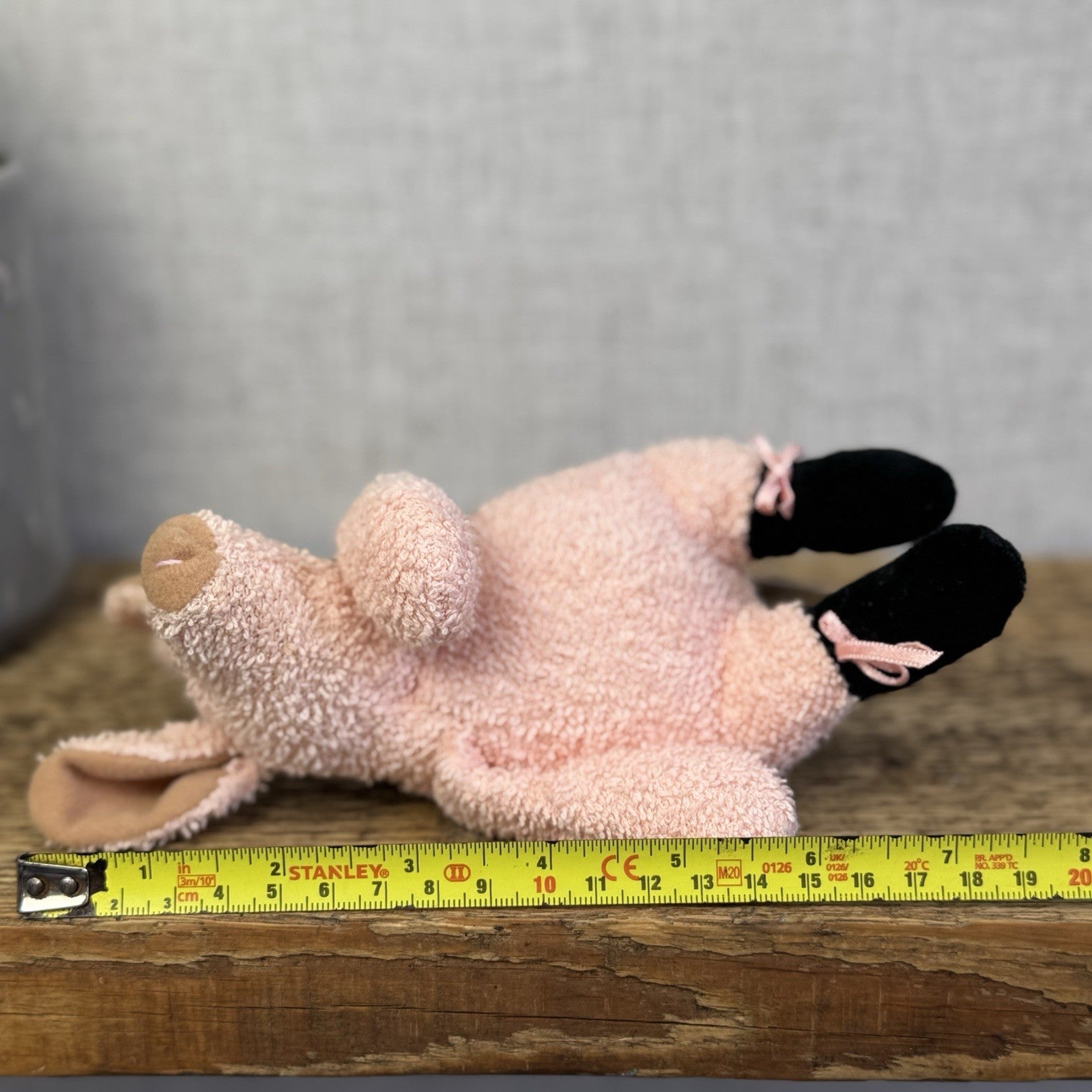 Manhattan Toy Company - Tip Toe Pig Vintage Soft Toy Beanie Piglet Ballet 7”