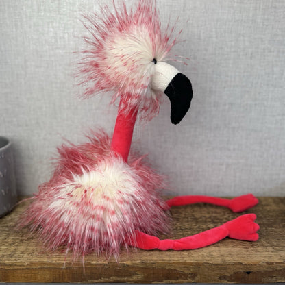 Jellycat Flora Flamingo - Large Fluffy Pink Bird Soft Toy Retired Rare 16"