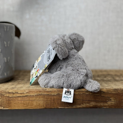 Jellycat Tiny Emile Elephant Grey Baby Elephant  Tiny Plush Rare/Retired 4” (2)