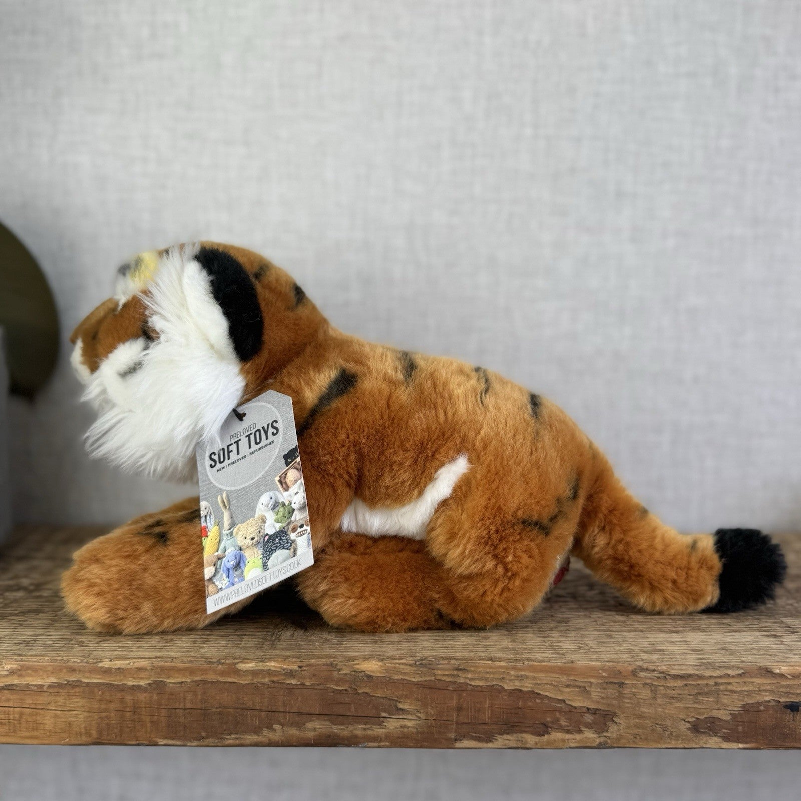 Keel Toys Tiger Plush - Small Tiger Soft Toy Realistic Wild Cat 8"