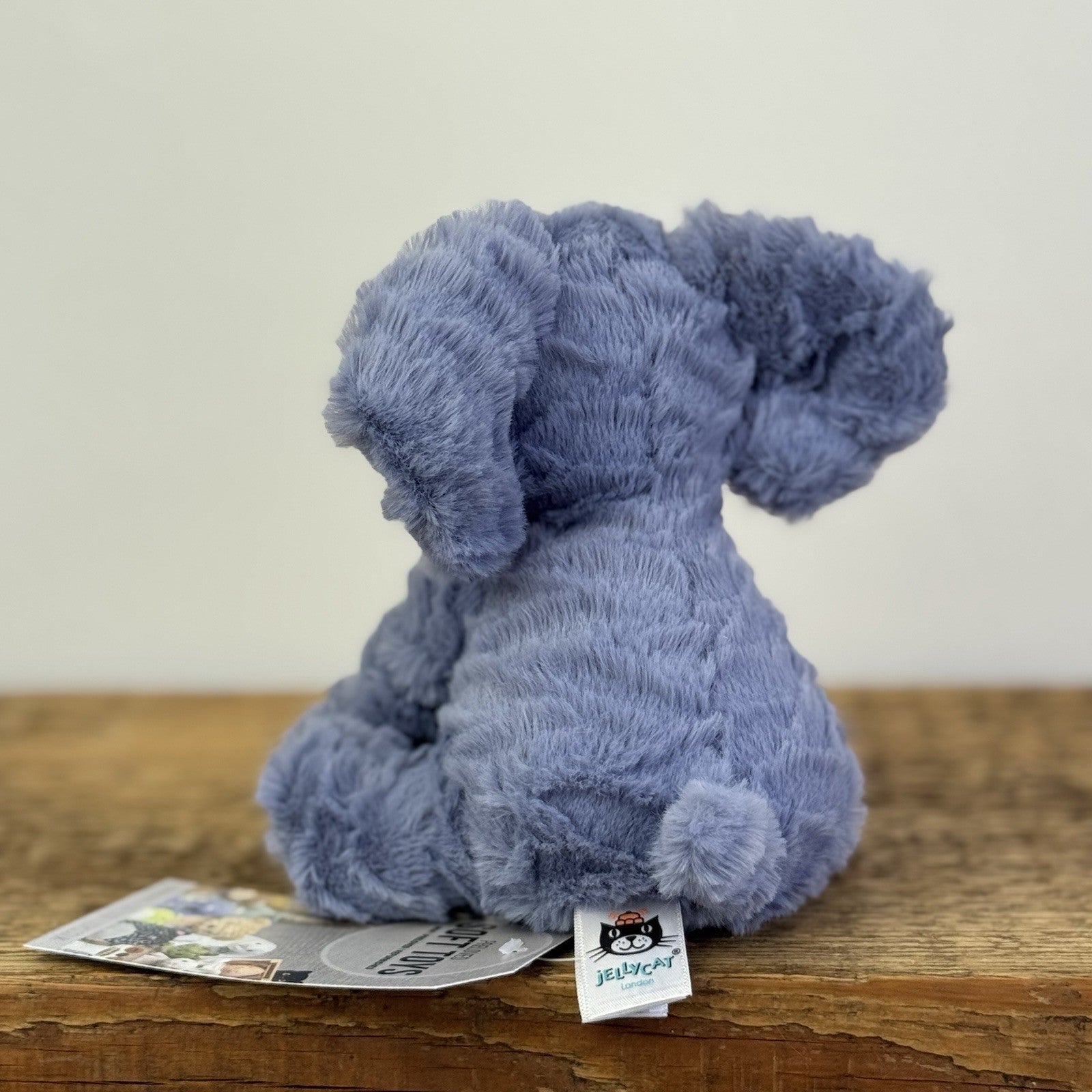Jellycat Tiny Fuddlewuddle Elephant - Blue Soft Toy Retired Beanie 5"