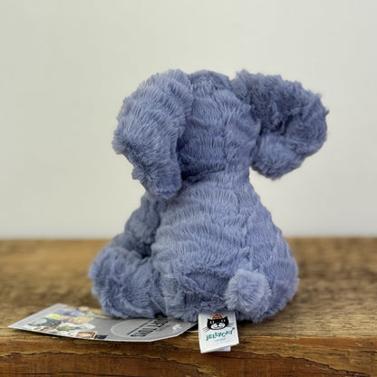 Jellycat Tiny Fuddlewuddle Elephant - Blue Soft Toy Retired Beanie 5"