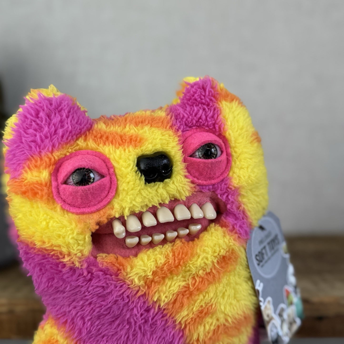Fuggler Old Tooth Tie Dye Fuggler - Lab Misfits Funny Ugly Monster Pink/yellow