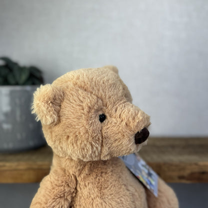 Jellycat Medium Butterscotch Bear - Retired Brown Beige Bear Soft Toy Beanie 12”