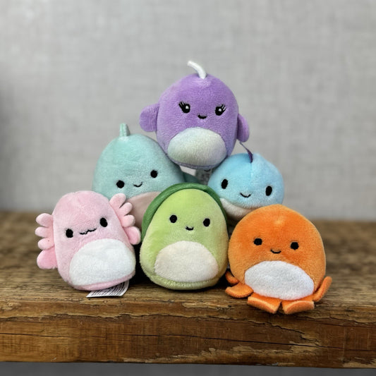 Squishmallow Squishville - Under The Sea Squad x6 Sea Creature Themed Bundle