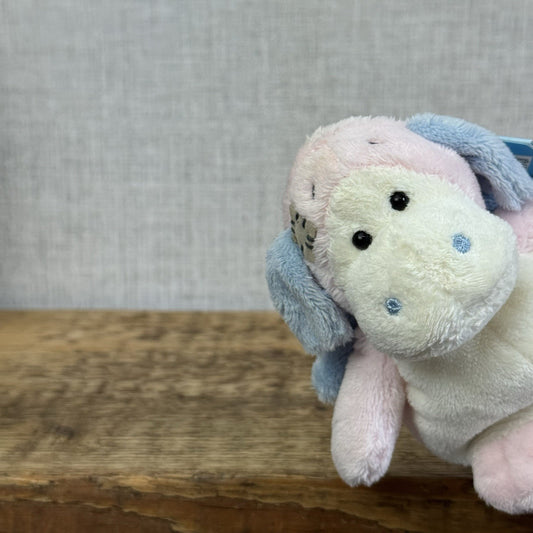 Blue Nose Friends Flash Dragon #121 - Mini Pink/Cream Dragon Soft Toy With Tags