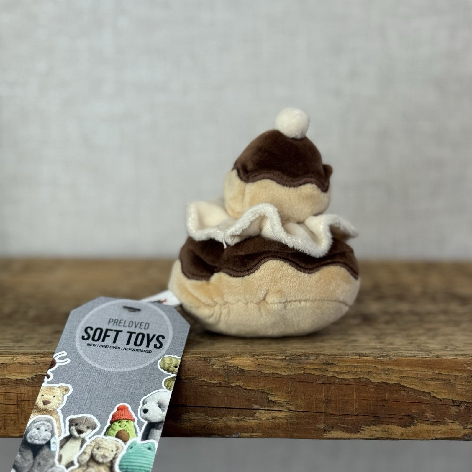Jellycat Pretty Patisserie Religieuse - Small Cake Pastry Plush Retired 4" (#2)