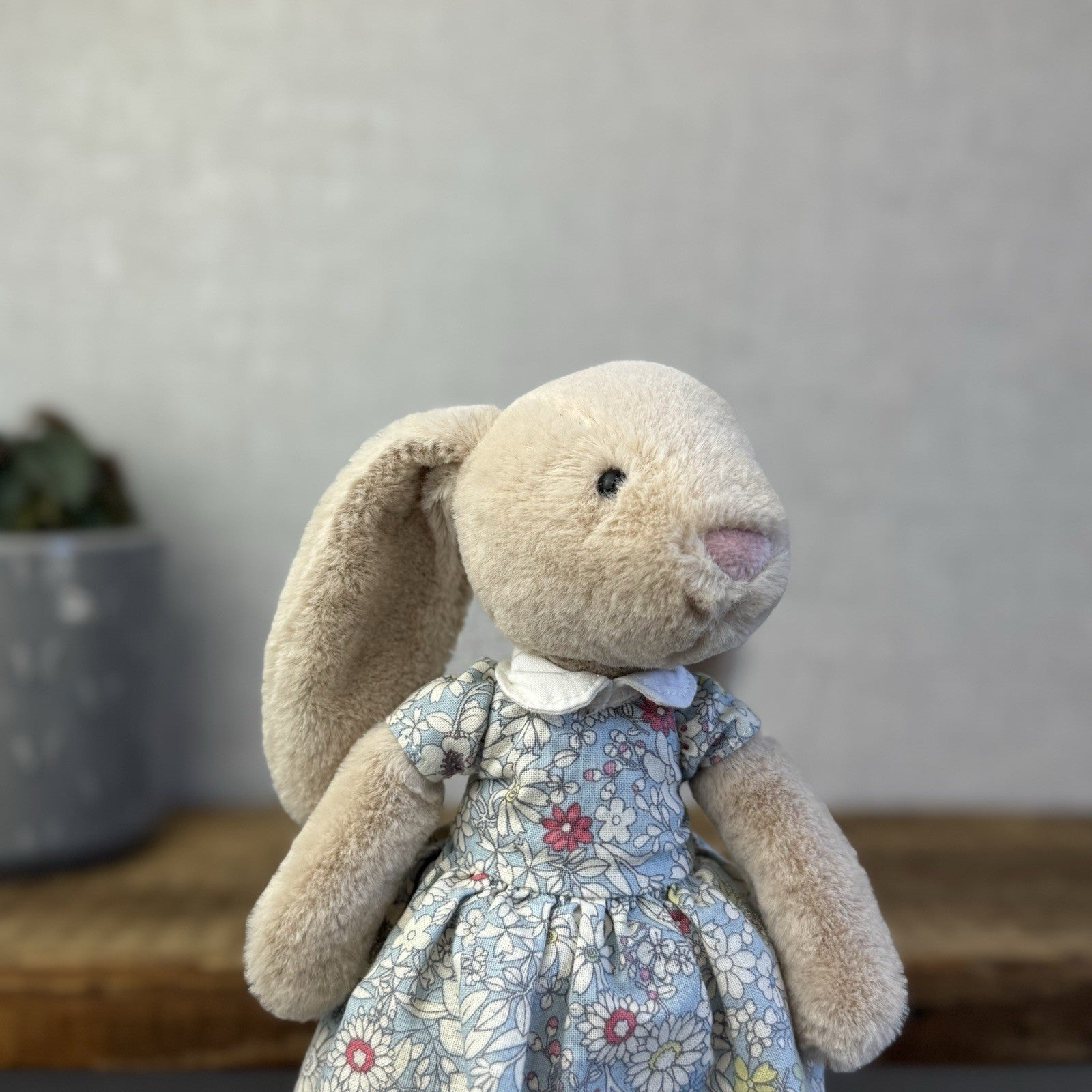Jellycat Floral Lottie Bunny - Lottie Bunny In Floral Dress Retired- Small 10"