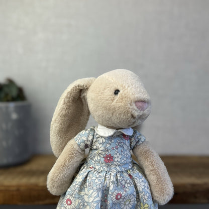 Jellycat Floral Lottie Bunny - Lottie Bunny In Floral Dress Retired- Small 10"