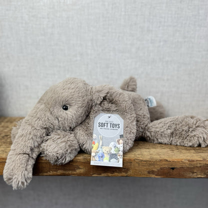 Jellycat Meduim Smudge Elephant Retired OG First Release Grey Elephant 16"