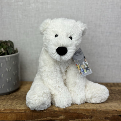 Jellycat Medium Perry Polar Bear - White Polar Bear Beanie Soft Toy 8” (#2)