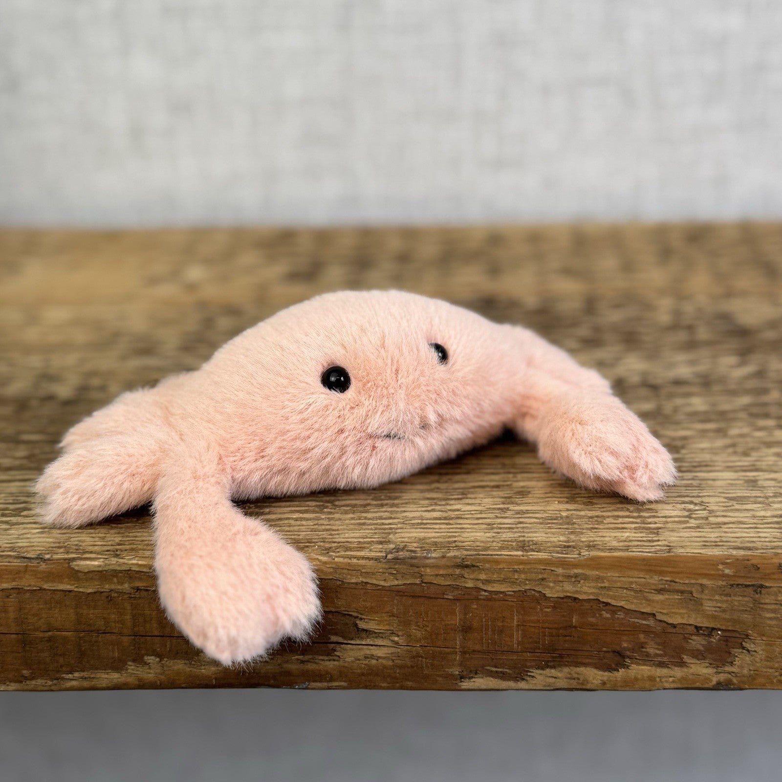 Jellycat Tiny Fluffy Crab - Mini Peach/Pink Crab Soft Toy New With Tags 4"