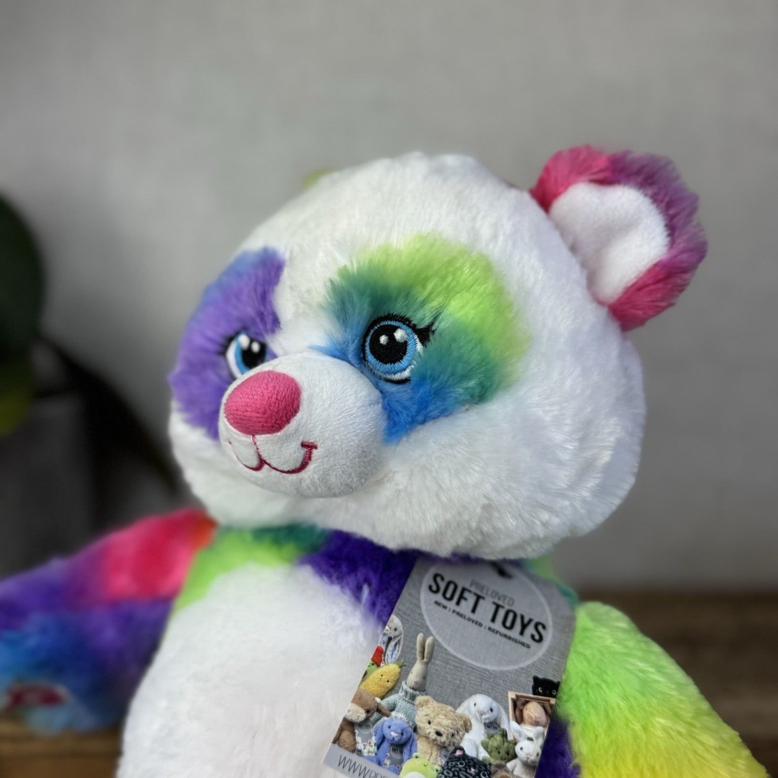 Build A Bear Pop Of Colour Panda Bear 16” Tie Dye Panda BAB Retired 2014