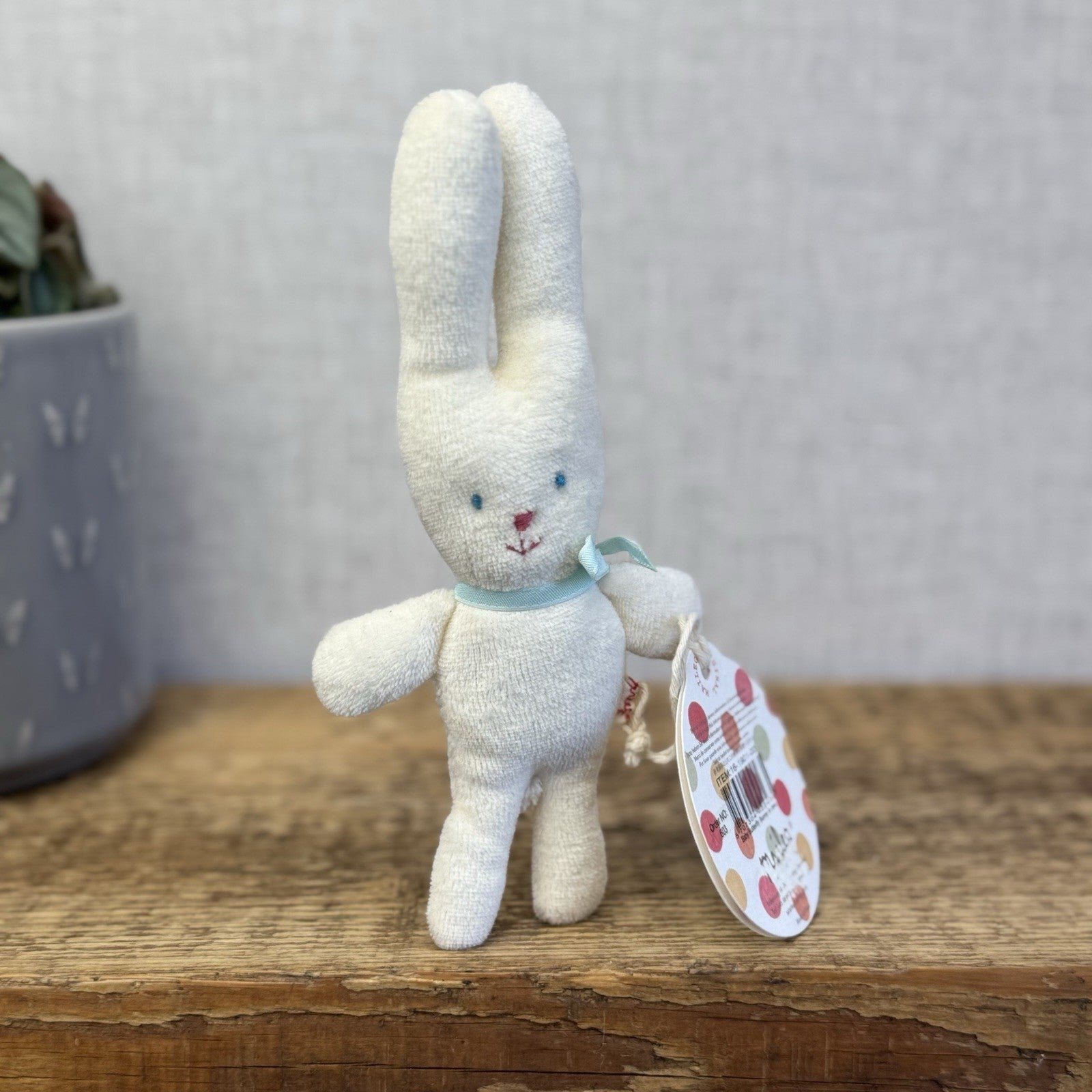 Maileg Baby Bunny Rattle - New With Tags Retired Soft Toy Rare 6"
