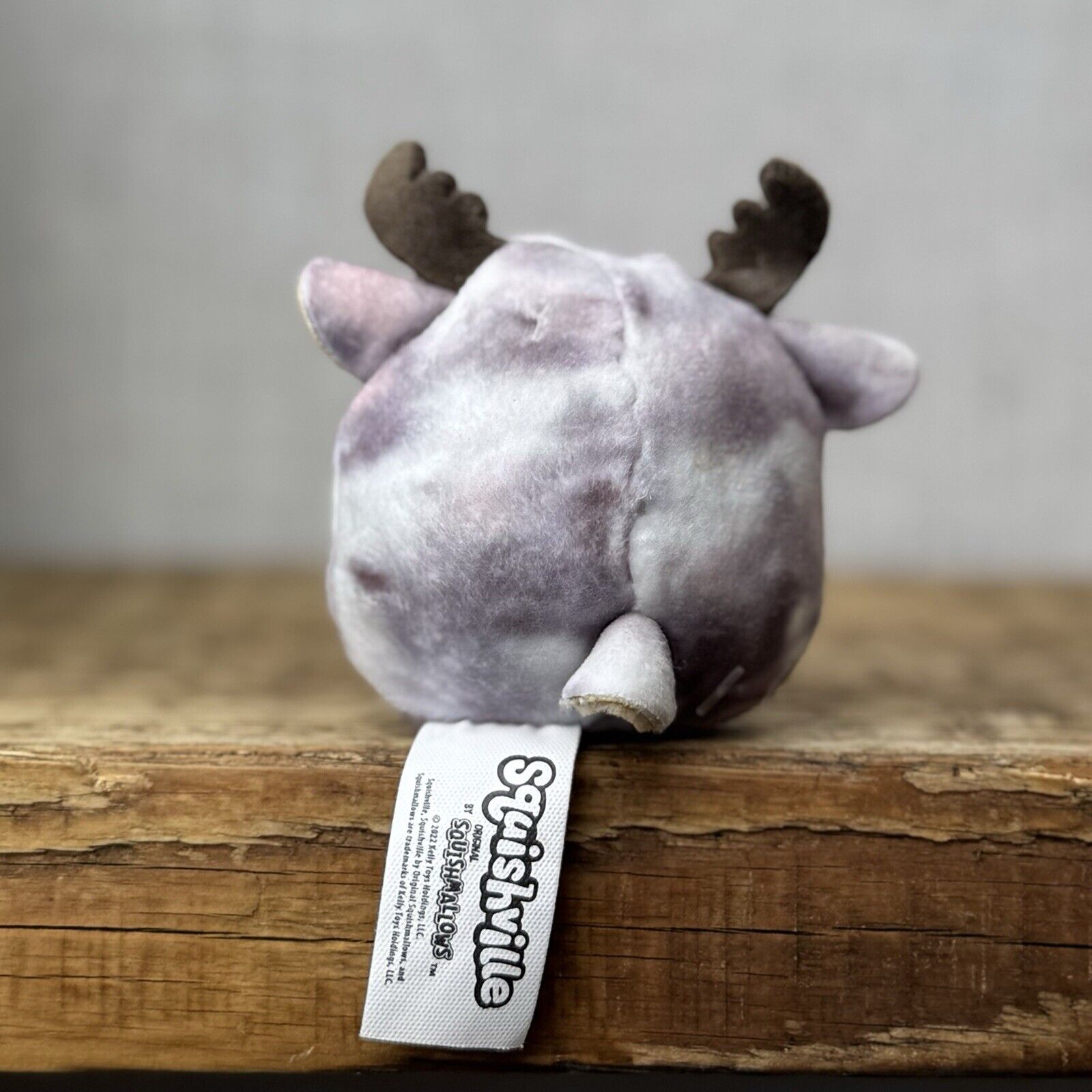 Squishmallow Squishville - Gregor The Moose - Tie Dye Moose Deer Soft Toy 2"