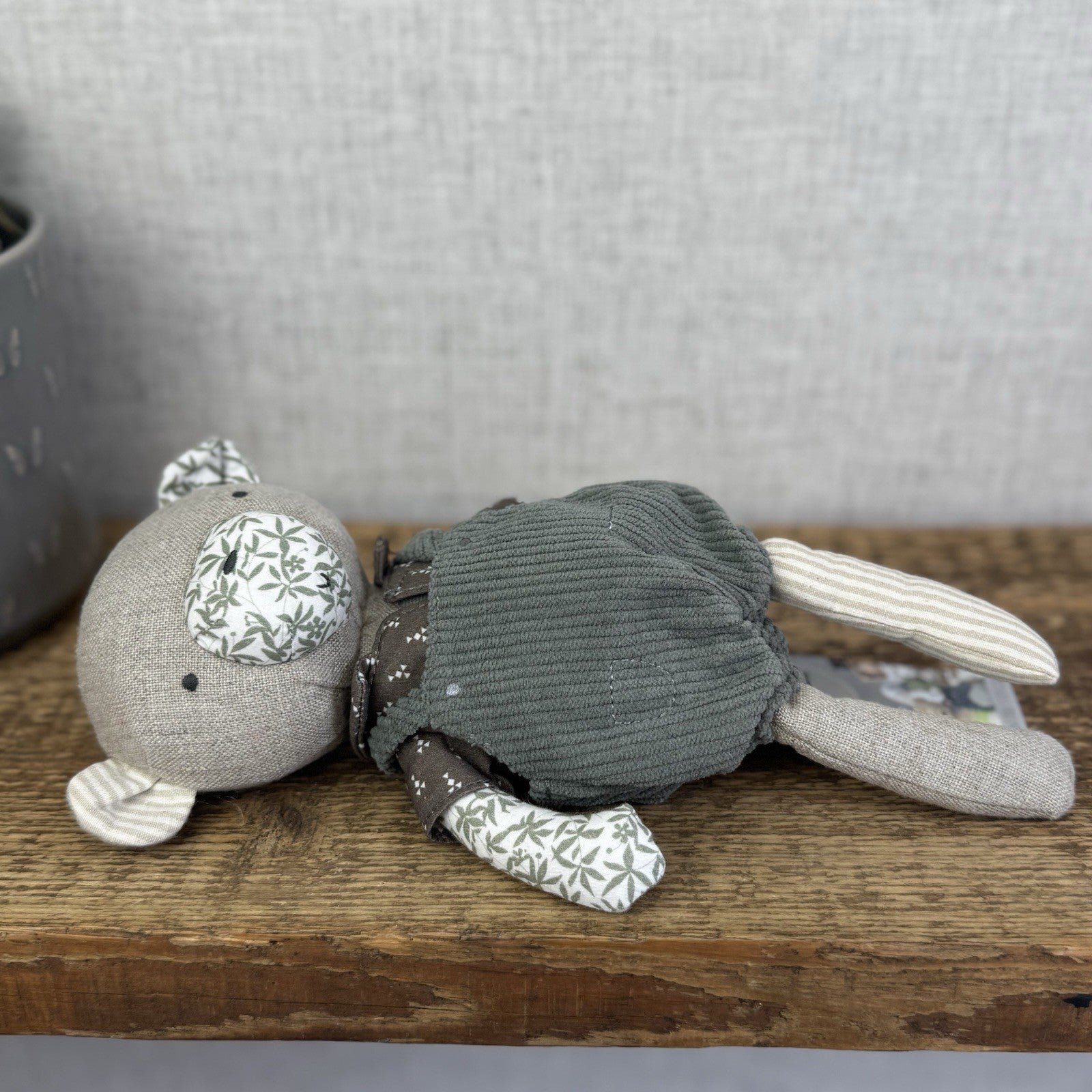 Mamas & Papas X Laura Ashley Bear - Scandinavian Baby Boy Bear Green Leaves Rare