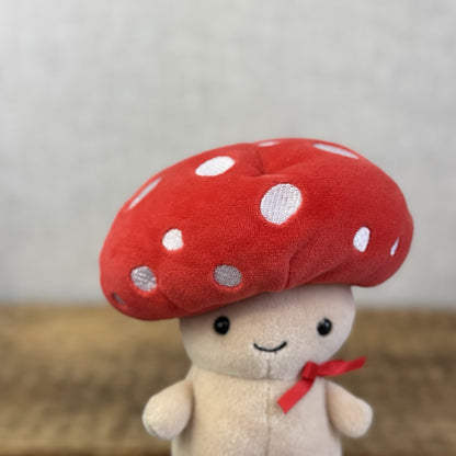 Jellycat Fun-Guy Robbie Red Mushroom Jellycat Plush Cute Kawaii Small 8”