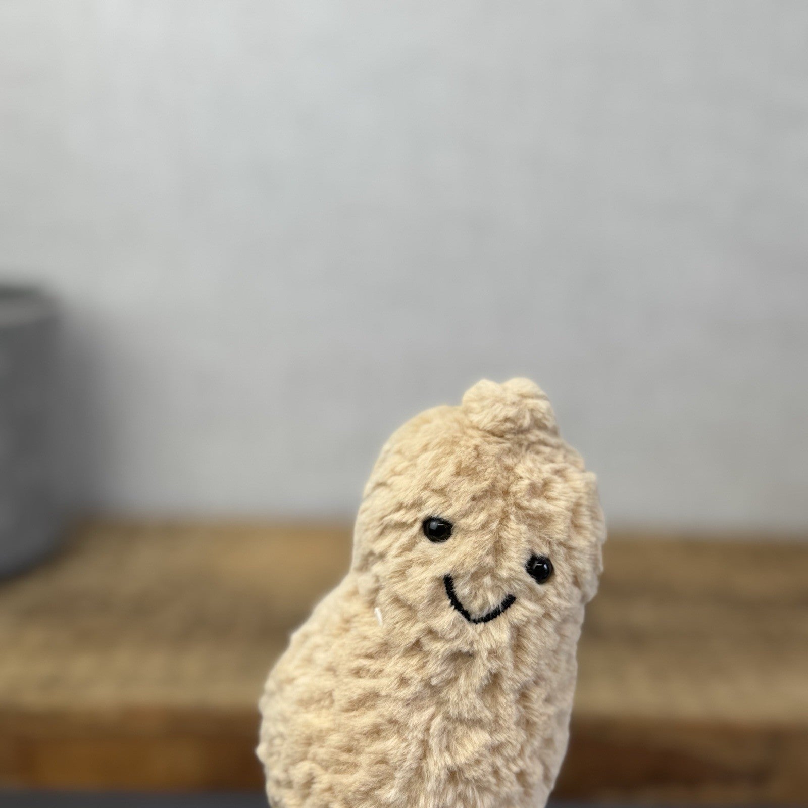 Jellycat Amusable Peanut - Small Beige Peanut Soft Toy Beanie 5"
