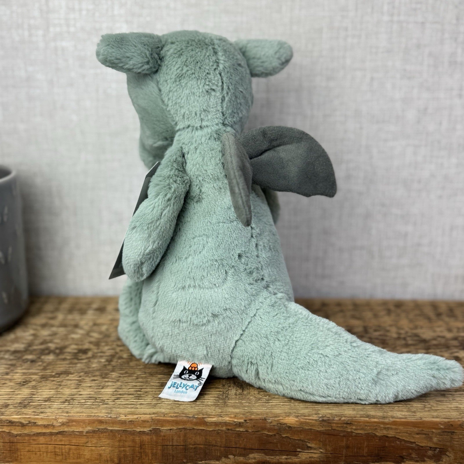 Jellycat Medium Bashful Dragon - Light Green/sage Dragon Soft Toy NWOT