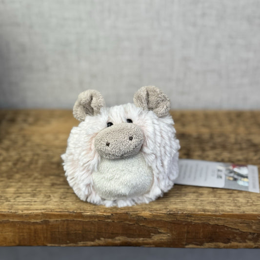 Jellycat Tiny Furball Piglet - Pink Pig Ball Vintage Mini Beanie Plush 4"