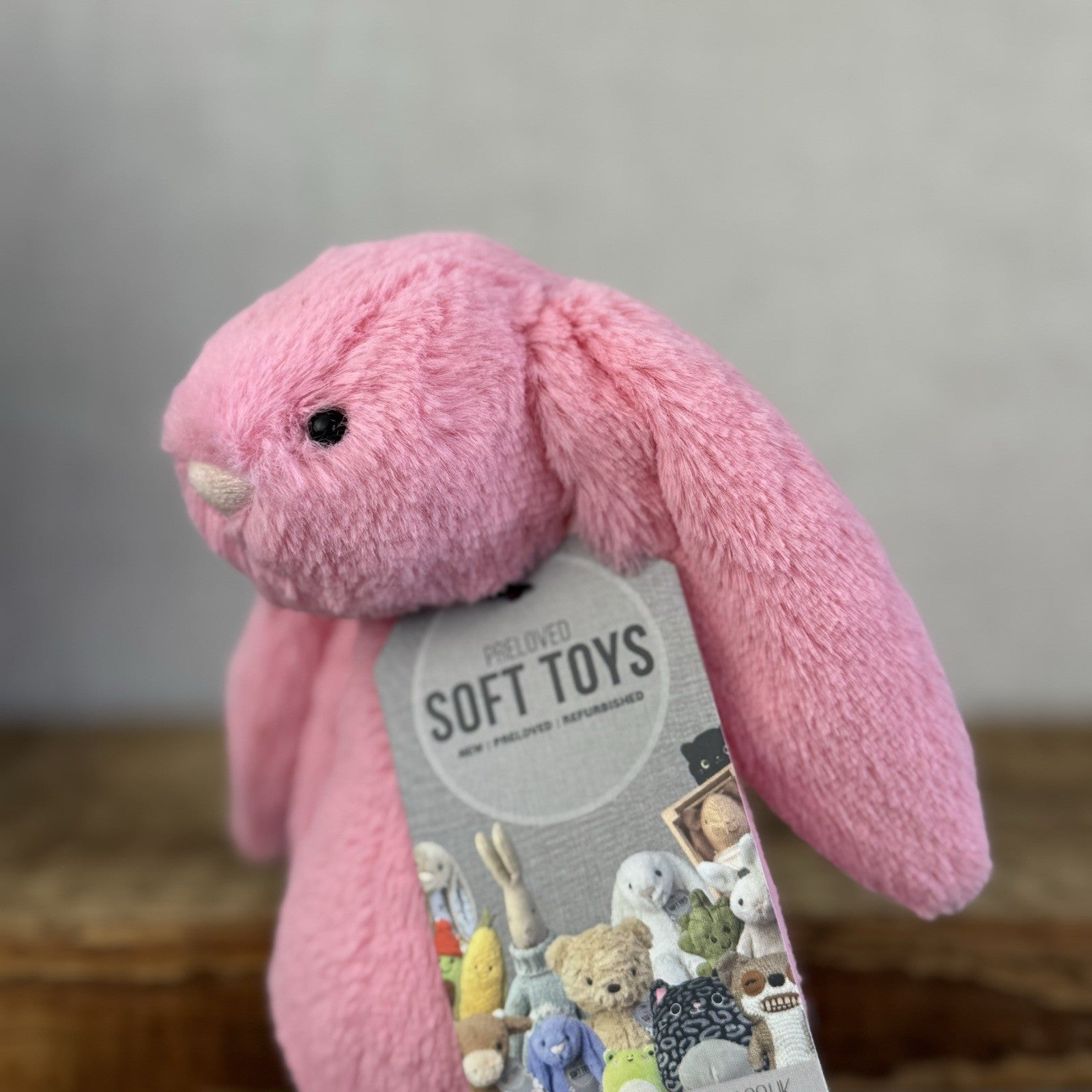 Jellycat Small Bashful Sorbet Bunny - Soft Pink Rabbit Retired Jellycat 8" (#2)