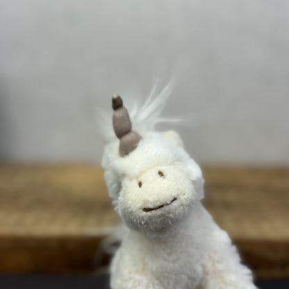 Bukowski Bears Sparkle Unicorn With Gold Horn - Small Beanie Unicorn 7" (#2)