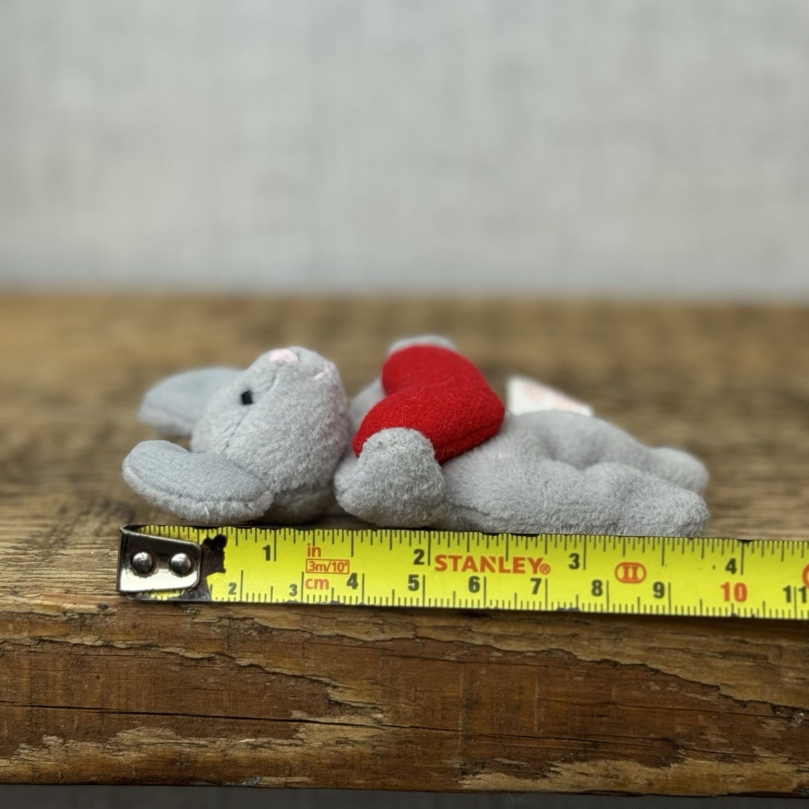 Russ Berrie & Co Miniature Vintage Beanbag Mouse 1990s Pocket Size Beanbag 3"
