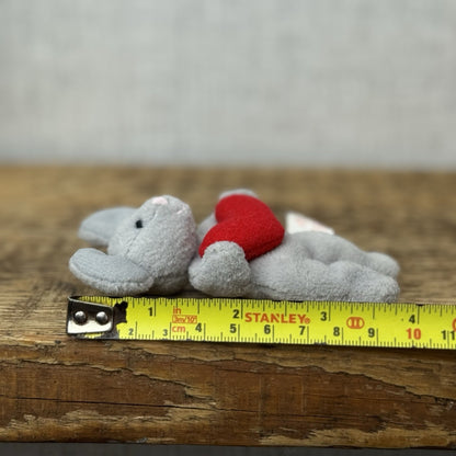 Russ Berrie & Co Miniature Vintage Beanbag Mouse 1990s Pocket Size Beanbag 3"