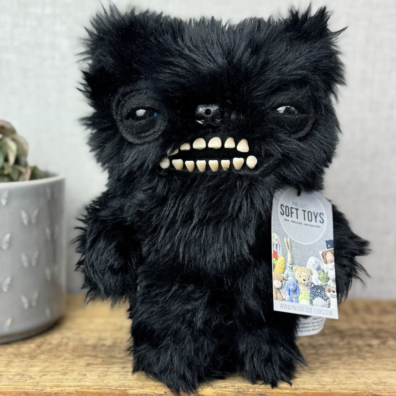 Fuggler Fart Face Fuggler -Munch Munch Black Hairy Fuggler Cute Snuggler Plush