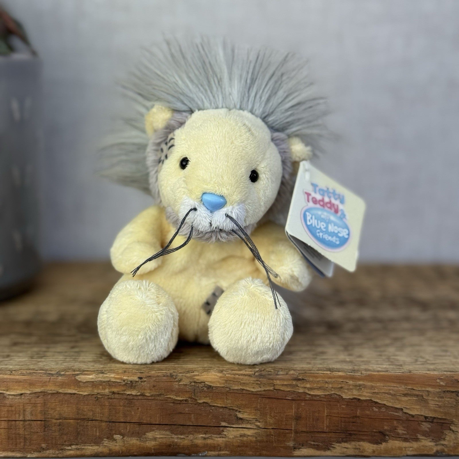 Blue Nose Friends Leboo The Masai Lion - Yellow Mini Lion With Tags Beanie 5”