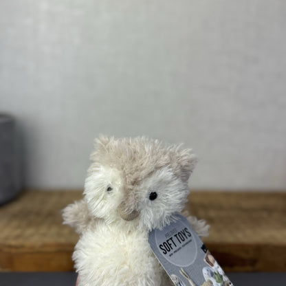 Jellycat Really Little Owl - Tiny Owl Jellycat Soft Toy Beanie Tiny Plush 6"